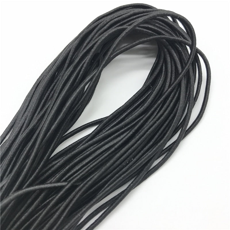 5yards 2mm Colorful High Elastic Round Elastic Band Round Elastic Rope Rubber Band Elastic Line