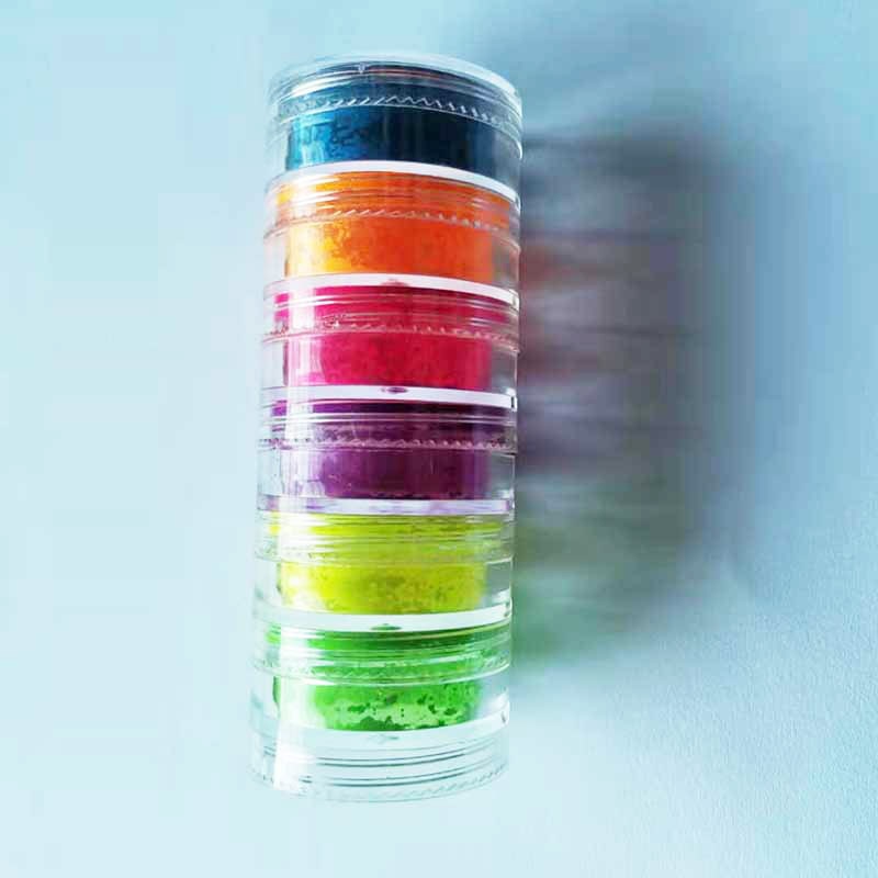 Neon Loose Powder Eyeshadow Makeup Set - High Pigment Matte Mineral Powder