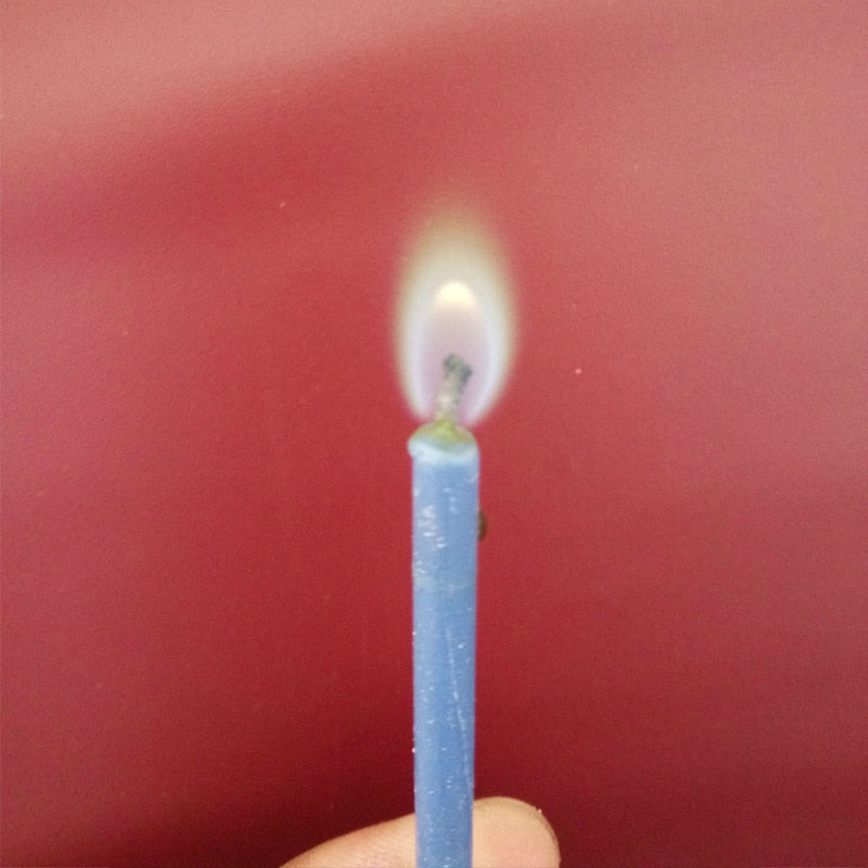 12pcs/pack Cake Candles, Safe Flames - Multicolor Candle