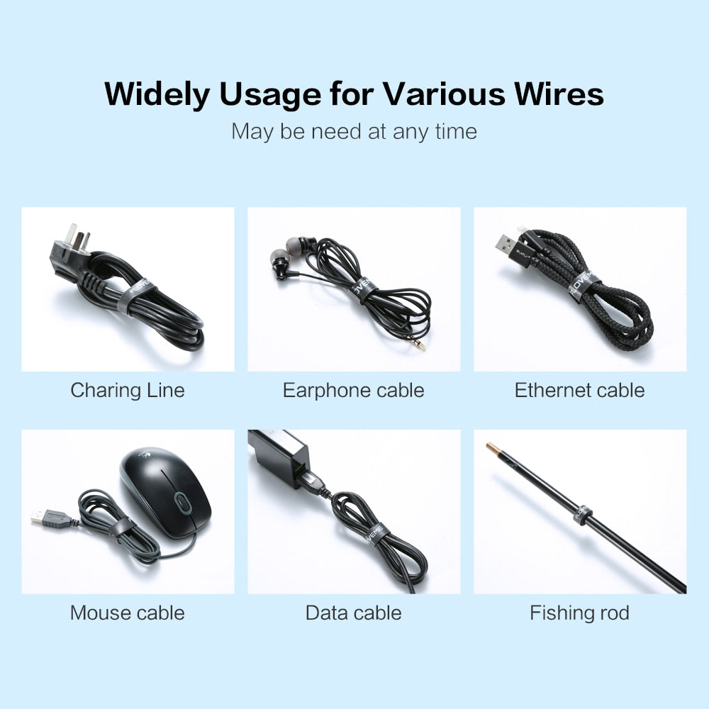 Wire Winder Holder - Earphone, Mouse, Cord Clip Protector, USB Cable Management For Micro USB Type C