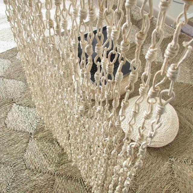 Stylish Pastoral Style, Handmade Straw Braid Hanging Curtains
