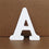 White Wooden English Alphabet / Numbers DIY Personalised Name Design Art Craft
