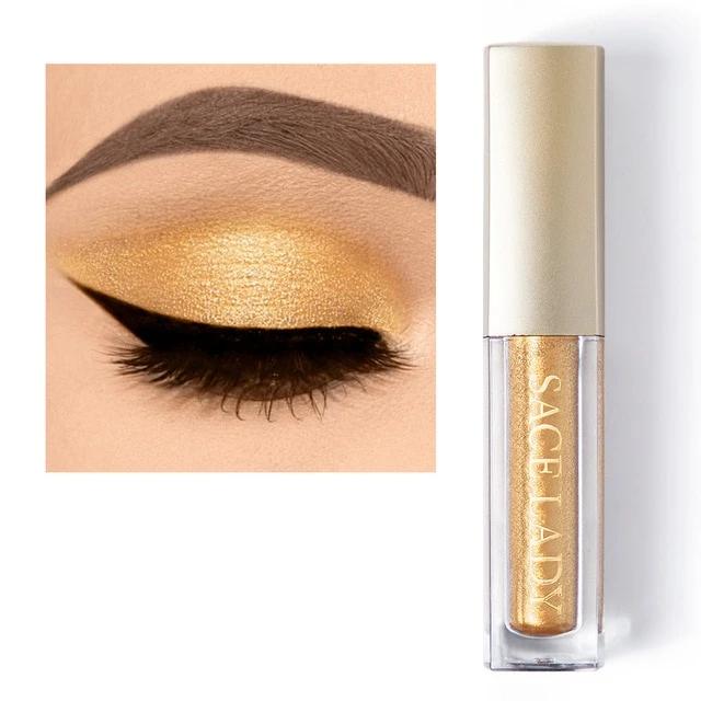 Glitter Eyeshadow Makeup Liquid Shimmer Metals Illuminator, Glow MakeUp Highlighter Cream