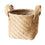 Braided Jute Cloth Storage Basket - Cotton Linen Blended Desktop Kids Toys Laundry Storage Basket