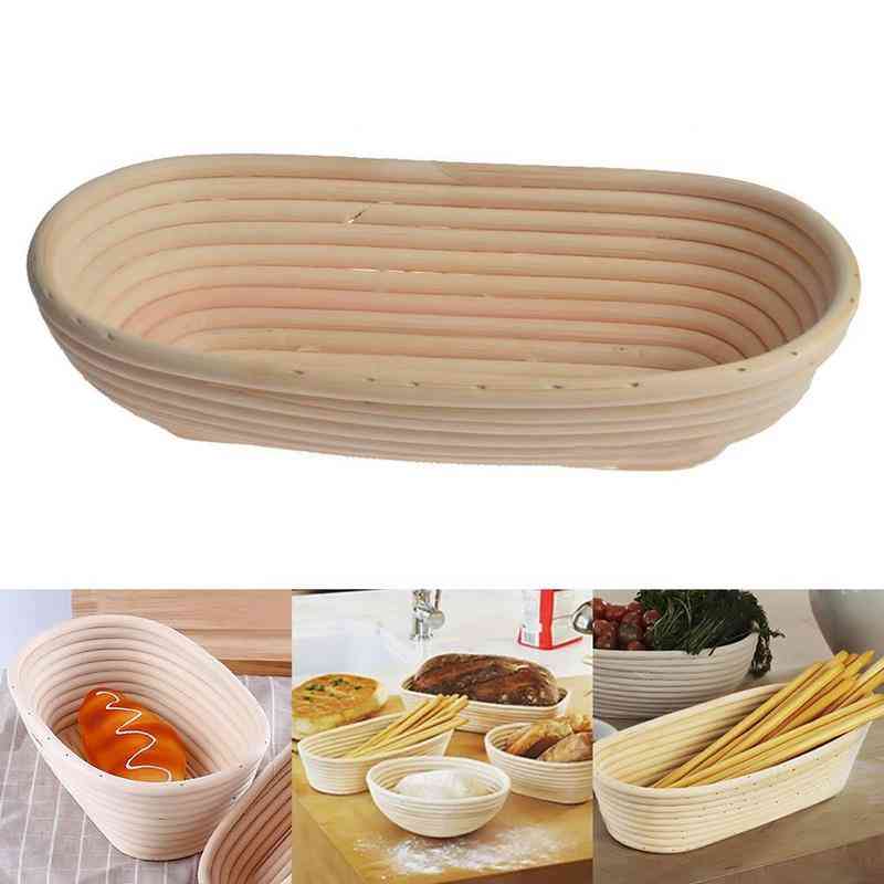 Natural Rattan Bread Fermentation Basket - Home Baking Pastry Tool Bakeware