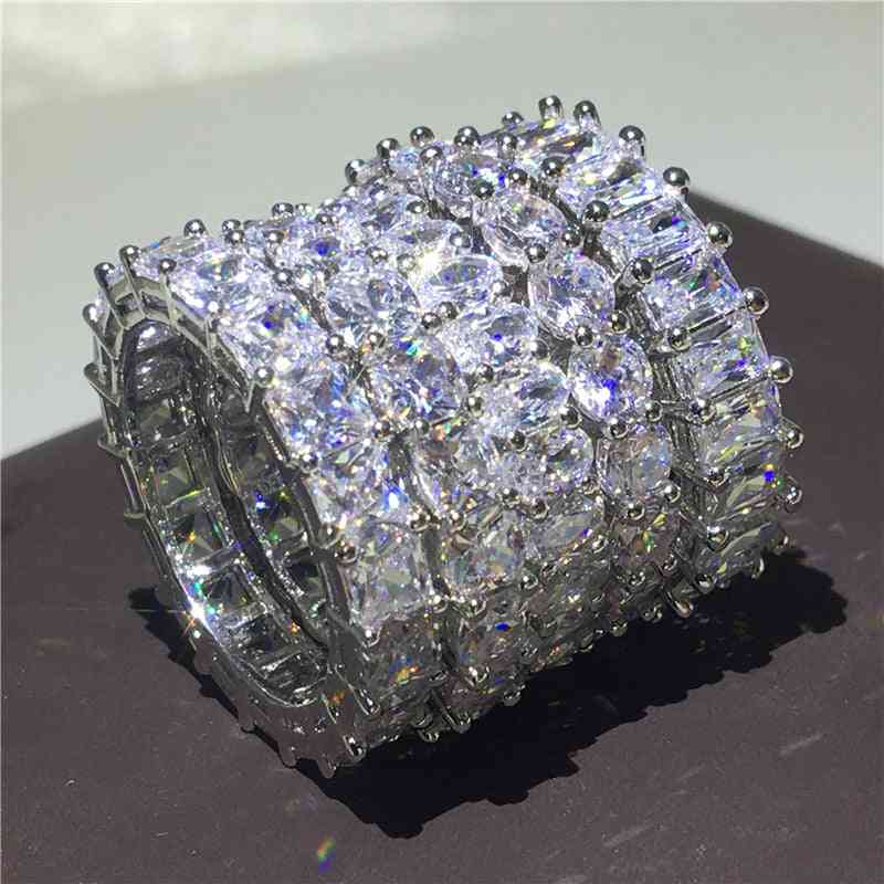 Handmade Engagement / Wedding Ring - 925 Sterling Silver Band For Women/men Finger