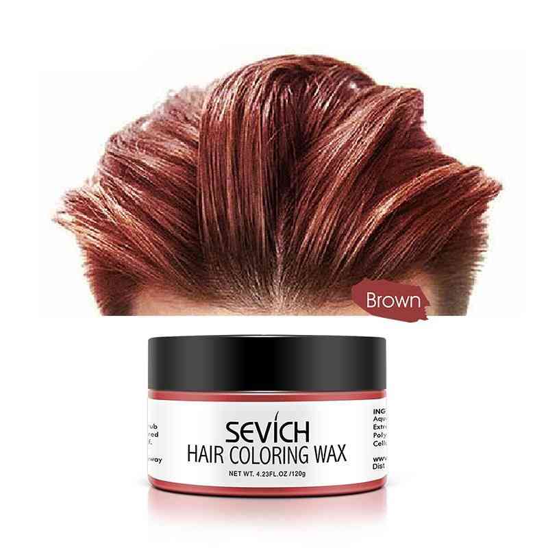 Midlertidig hårfarvevoks - diy engangsformning pasta farvestofcreme til mænd og kvinder -