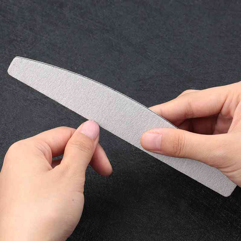 Lima de uñas de papel de lija de 5 piezas - bloque amortiguador de lijado de doble cara lima 100/180 para manicura