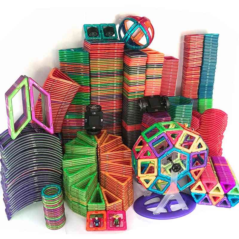 1 stk magnetisk diy byggesten til bygningsdele legetøj til småbørn