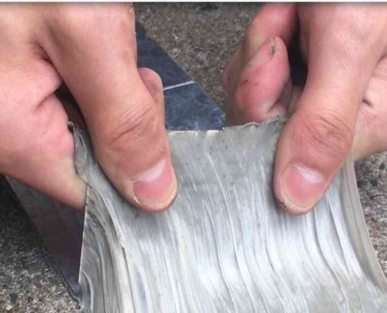 Aluminiumfolie Butylkautschuk selbstklebendes Klebeband - Hochtemperaturbeständigkeit, wasserdicht - Dachrohrreparatur, Leckagen stoppen - 5mx30cm