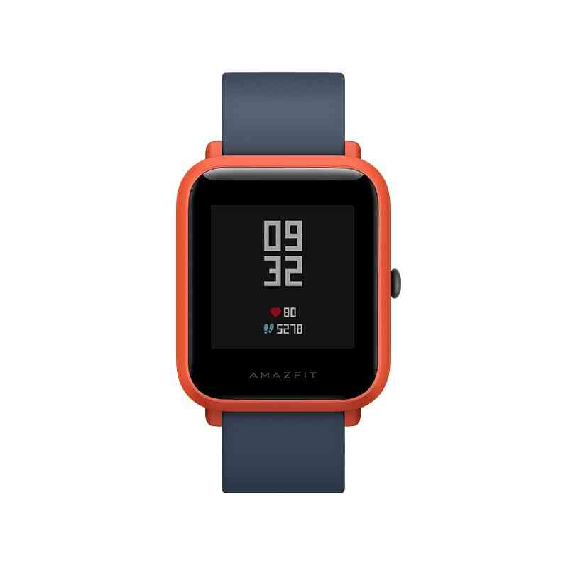 Smartwatch mit Bluetooth, GPS - Funktionen wie Herzfrequenzmesser, wasserdicht, Anruferinnerung - schwarz / bip