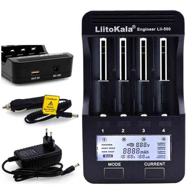 Lii-pd4, Lii-s6, Lii500s Battery Charger For 18650, 26650, 21700,  Lithium Nimh Battery