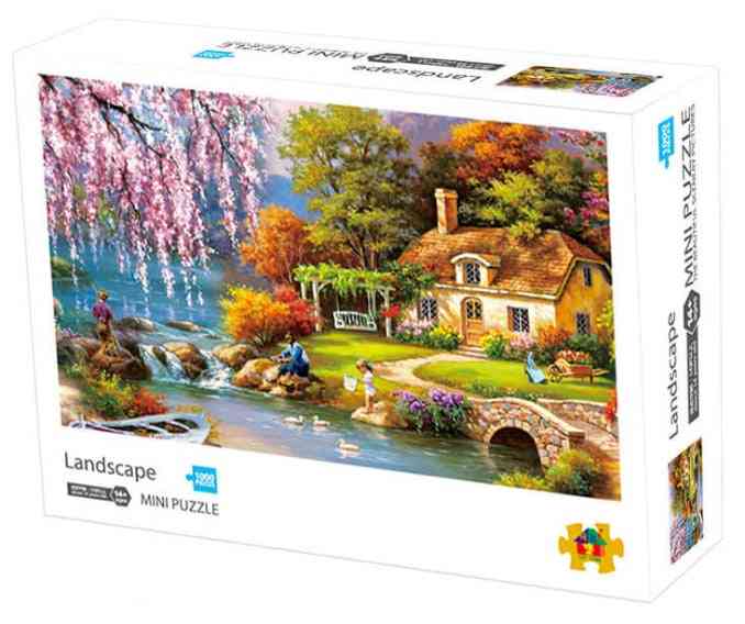 Jigsaw Puzzles 1000 Pieces Landscape Wooden Picture Assembling Kits