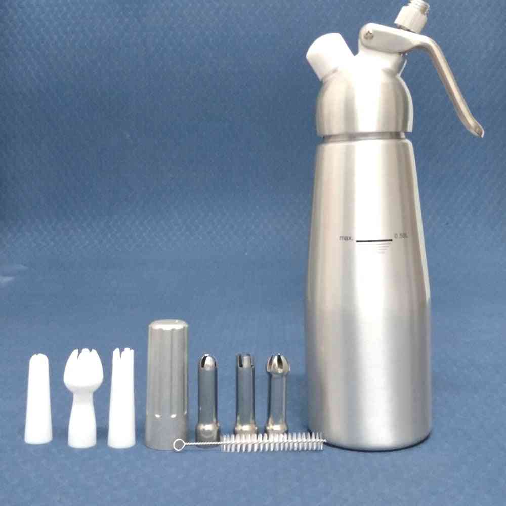 Stainless Steel Decorating Nozzles+plastic Pastry Tube (0.5l) - Aluminum Whipped Cream Dispenser