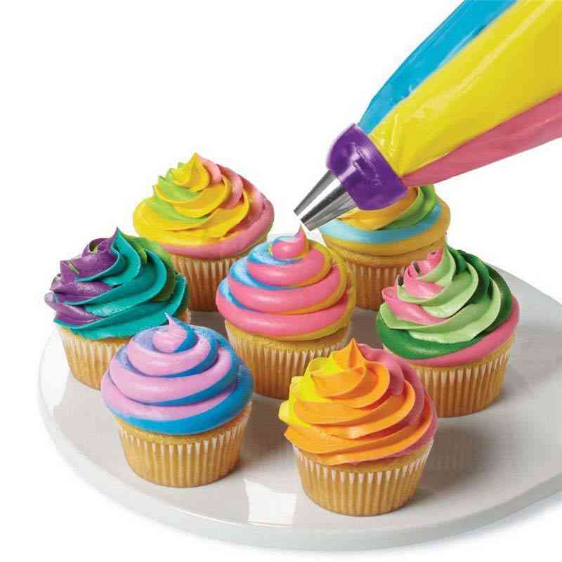 3 Holes / 3 Colors Mix Converter For Cupcake, Cream Cake Decoration Tool
