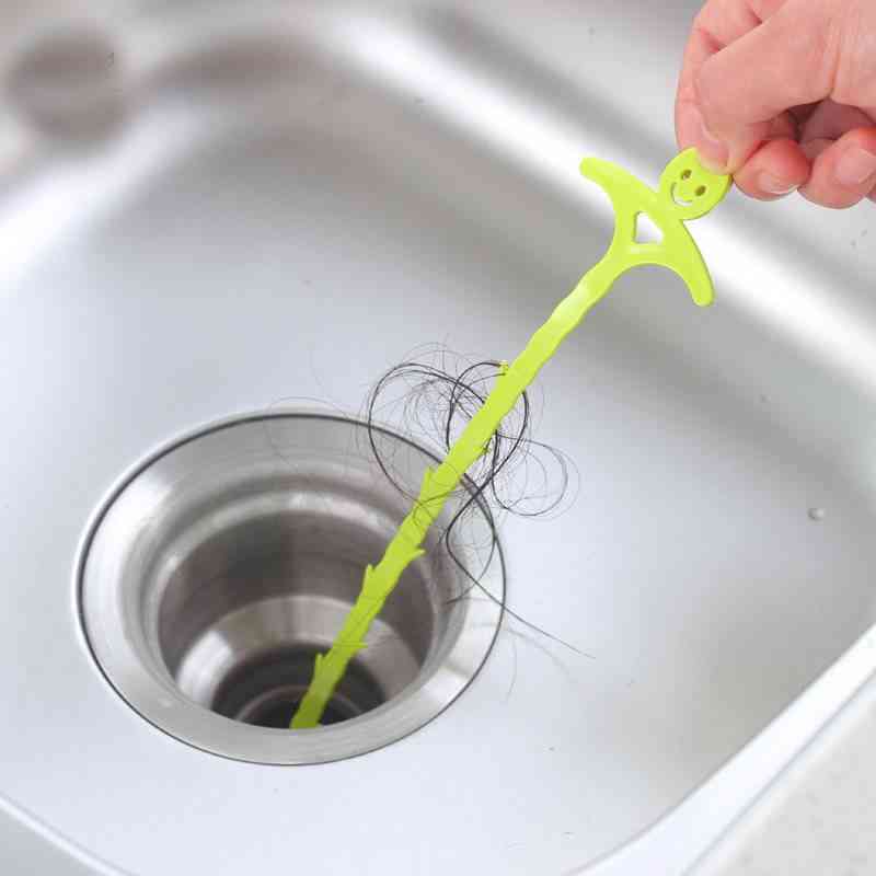 Ttlife lavello gancio di pulizia dispositivo di drenaggio del drenaggio del pavimento del bagno piccoli strumenti, strumento di fognatura di scarico del pavimento del bagno in plastica 51cm