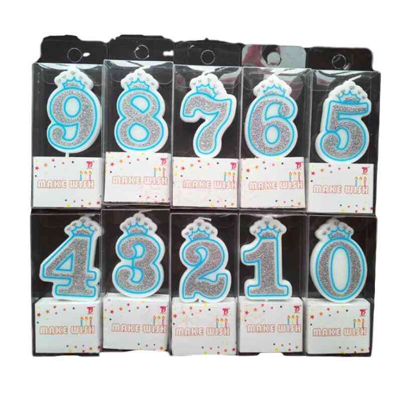 Number 0 To 9 Happy Birthday Cake Candles