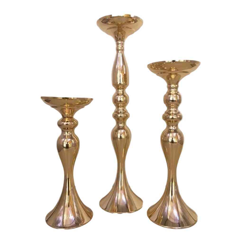 Gold Candle Holders - 50cm/20
