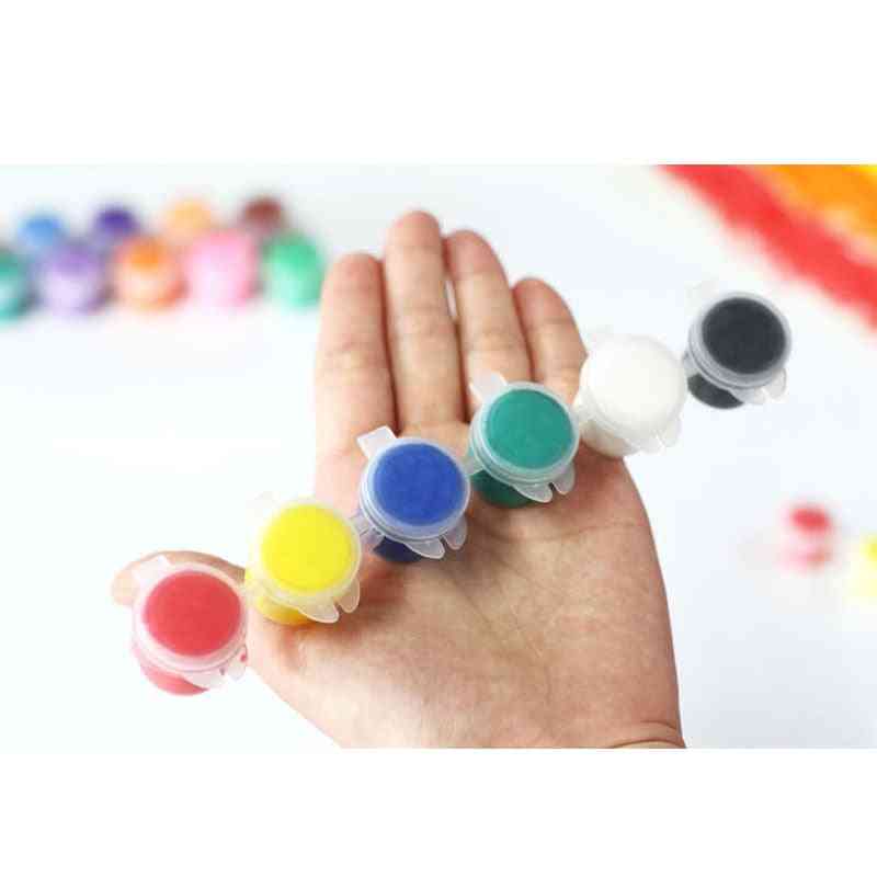 Acrylic Colors Paint Set For Clothing, Textile Fabric, Hand Painted Wall