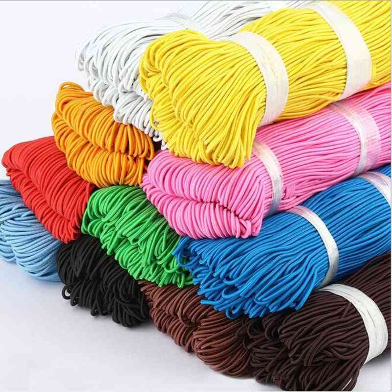 10 Yards 1.5mm Colorful High Quantity Round Hair Elastic Rope