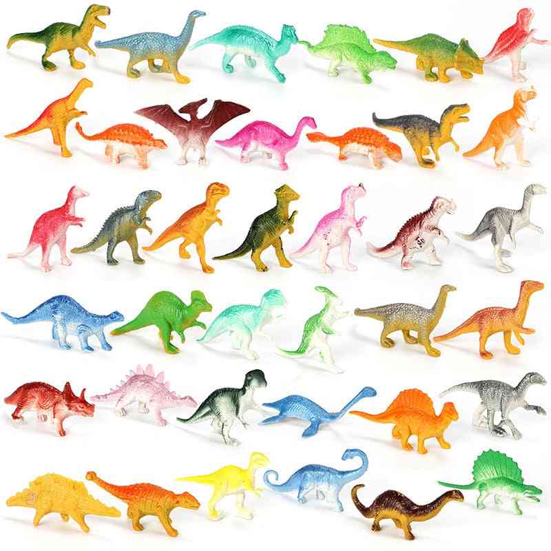 Mini dinosaurus malli lasten koulutus lelut - söpö, simulointi eläinten pieniä hahmoja - 10kpl