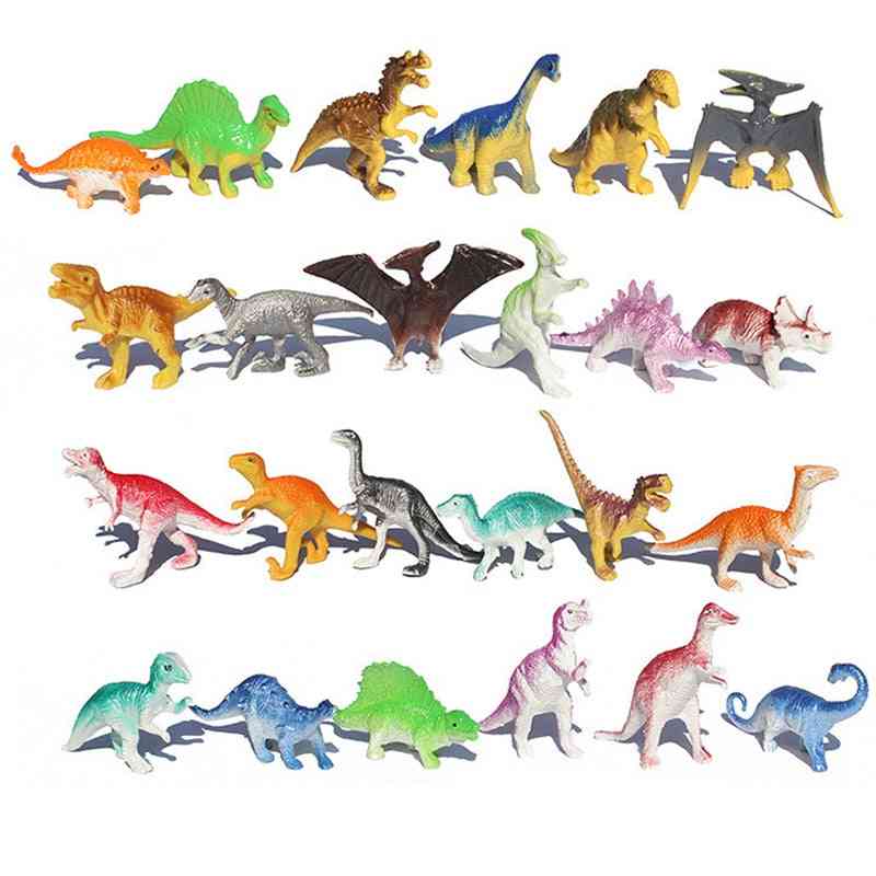 Mini dinosaurus malli lasten koulutus lelut - söpö, simulointi eläinten pieniä hahmoja - 10kpl