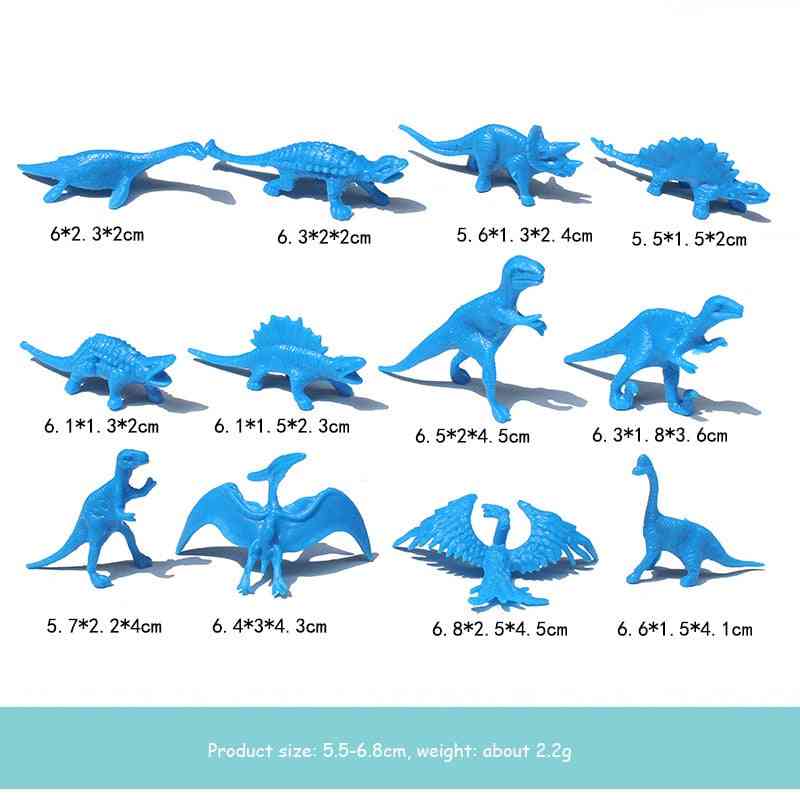 Mini dinosaurie modell barnens pedagogiska leksaker söta simulering djur små figurer
