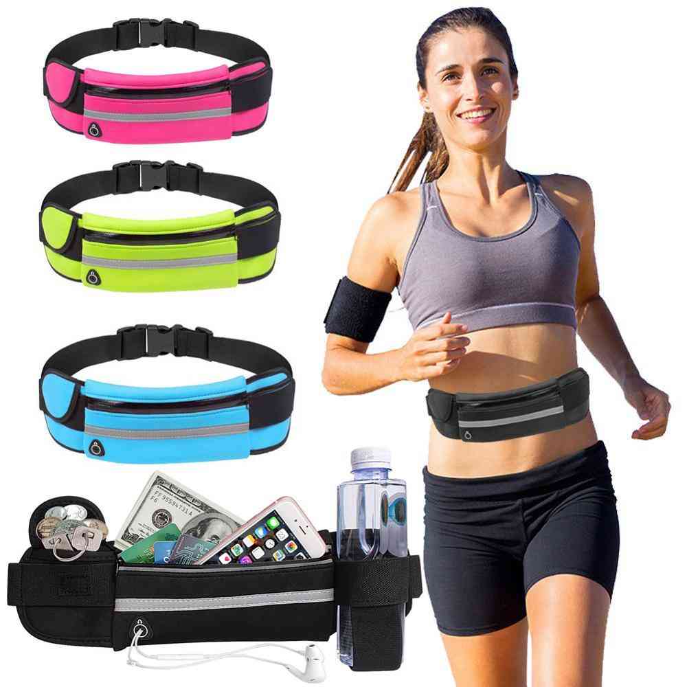 Mini kieszonka torba do biegania damska i męska - przenośny USB i wodoodporny telefon komórkowy do kieszeni - kolor czarny