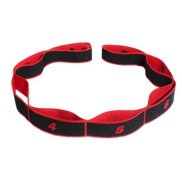 Yoga Pull Strap Belt With Polyester Latex Elastic - Stretching Band Used As Gym Fitness Exercise