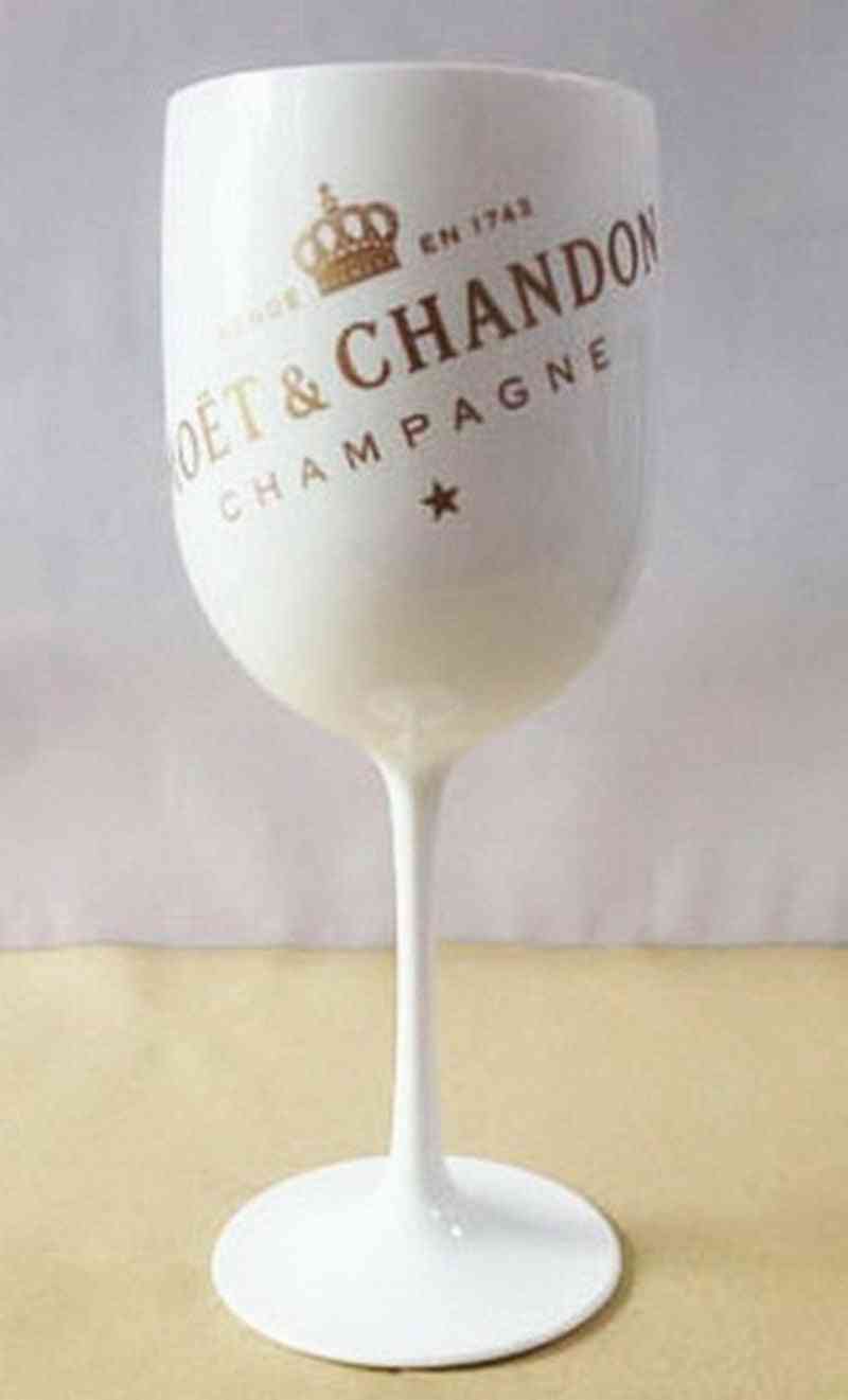 1 verre de champagne blanc en plastique