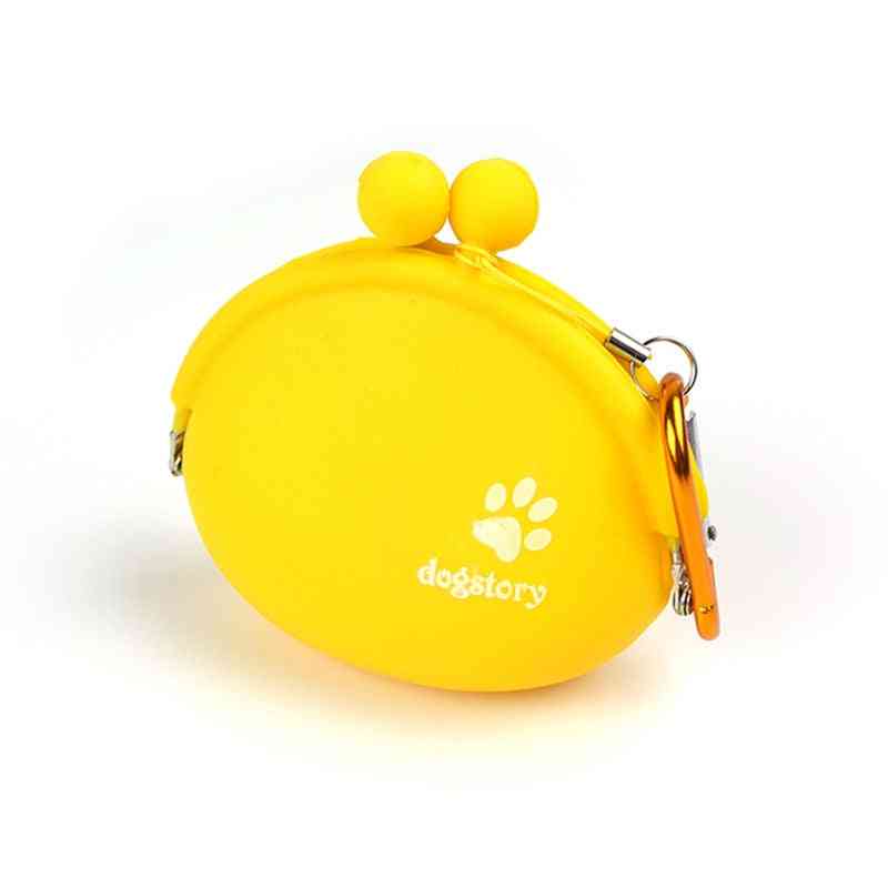 Pet Dog Walking Food Treat Snacks Bag - Outdoor Silicone Dog Training Food Storage Pockets Pouch