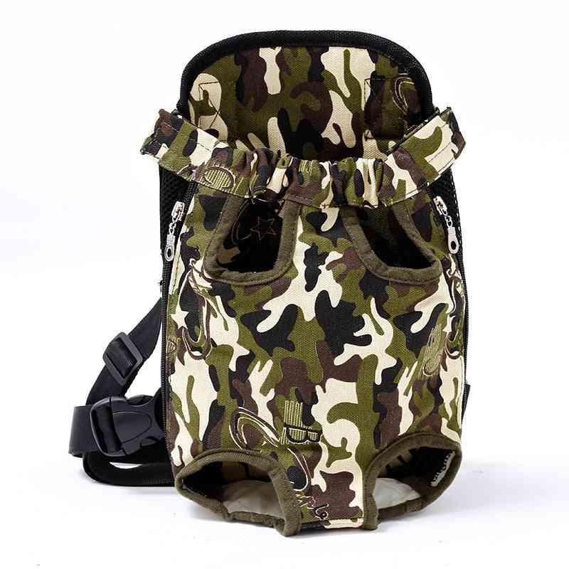 Pet Dog Carrier Backpack, Mesh Camouflage Outdoor Travel Breathable Shoulder Bags For Small Dog, Cats
