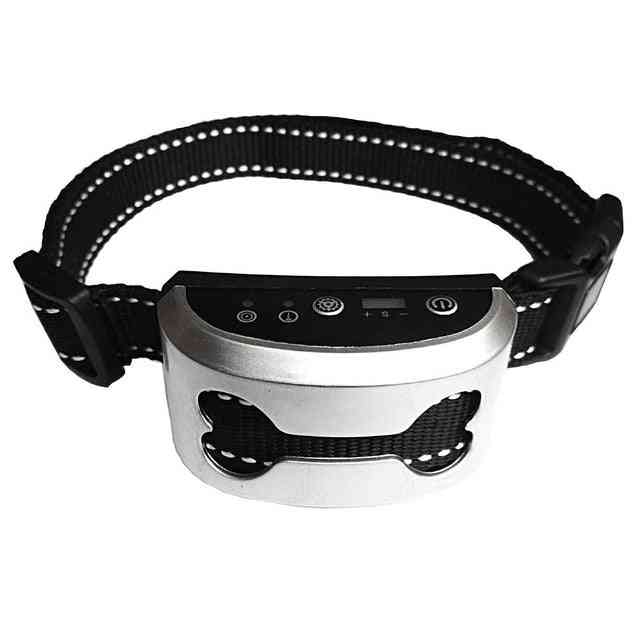 Intelligent Dog Anti Bark Collar - Ultrasonic Rechargeable Training Collars, Waterproof Vibration Dog Stop Barking Control