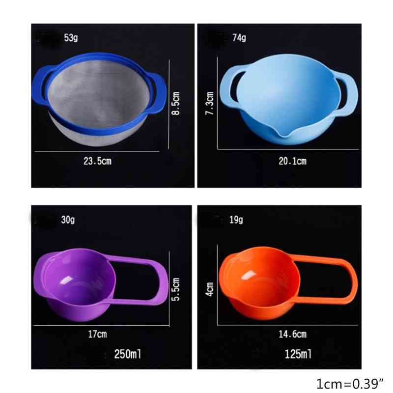 10 Pcs Mixing Nesting Bowls Set With Measuring Cups, Sieve Strainer Colander For Salad, Baking And Cooking