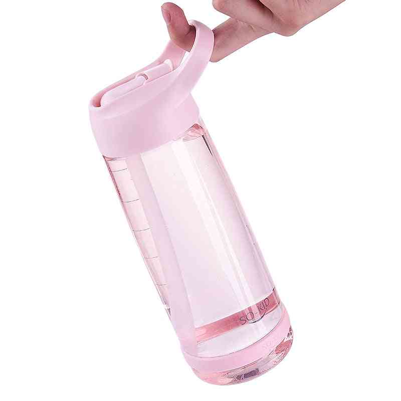 Outdoor Sports Water Bottle With Straw