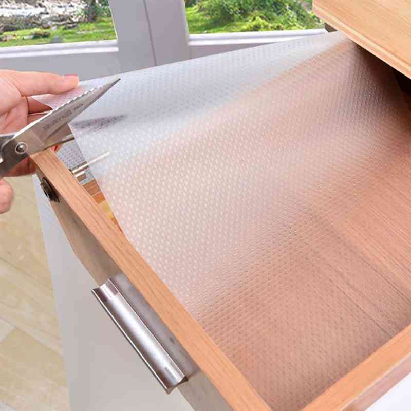 Transparent Waterproof Oilproof Shelf Cover, Mat Drawer, Cabinet Anti Slipping