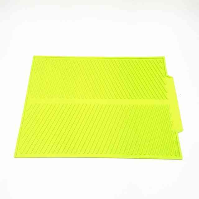 Silicone Square Dish Drying Mat, Heat Resistant Draining Tableware