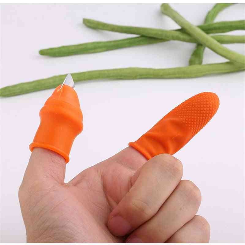 Protezione per le dita in silicone per coltello per il pollice - coltello per la raccolta delle verdure - l