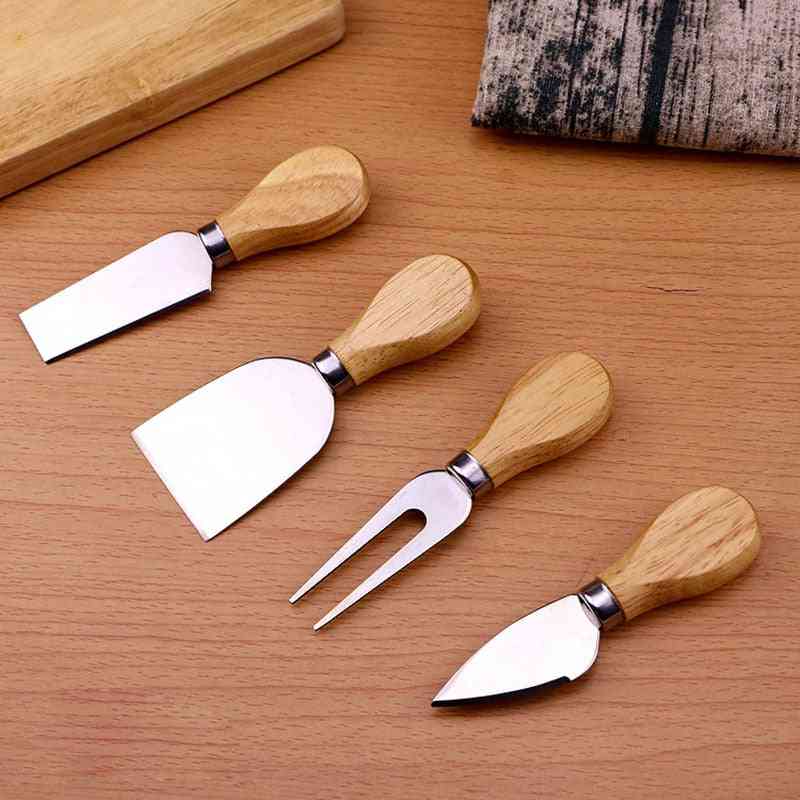 Drvena drška rezač noža - nož za mazanje sira