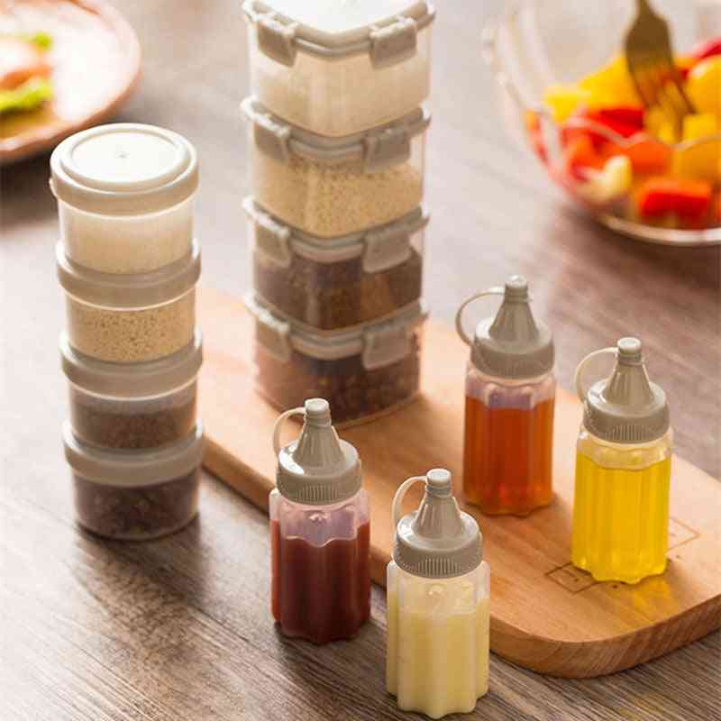 Plastic Salad Dressing Squeeze Bottle - Condiment Dispenser