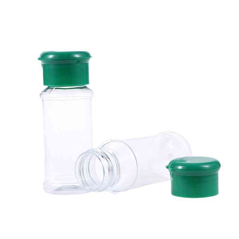 Plastic kruidenflesje kruiden dispenser - peper shakers, zoutpot