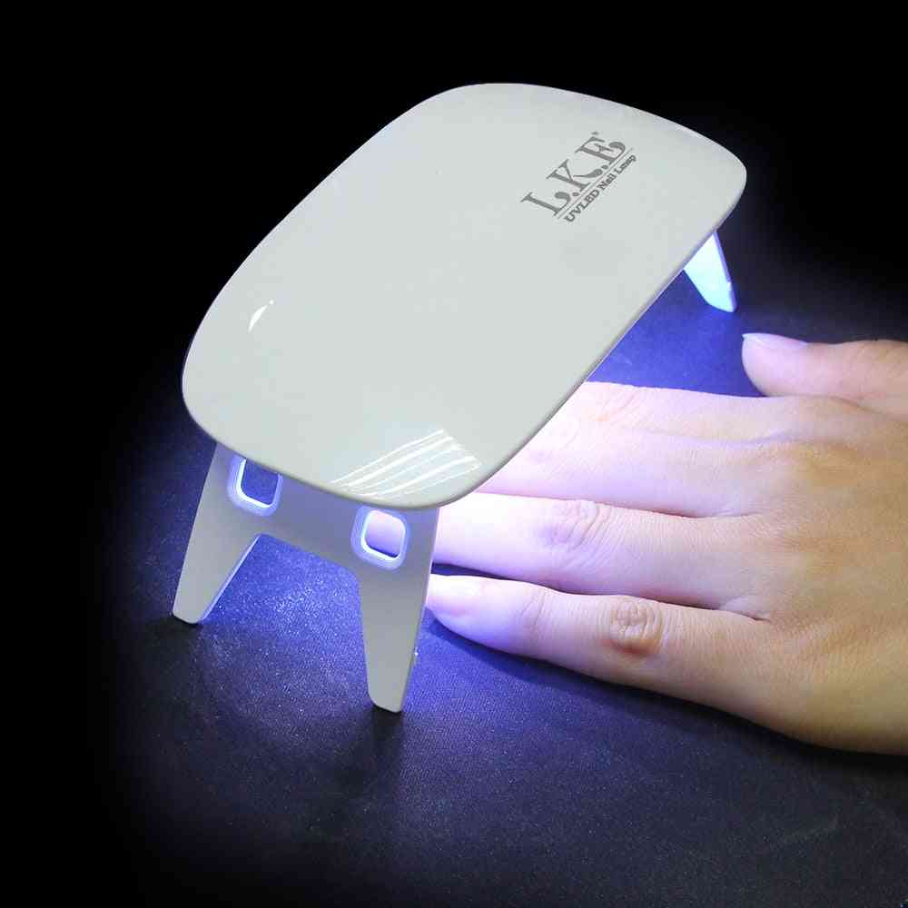 Led Uv Lamp Micro Usb Gel - Varnish Curing Machine For Home Use Nail Art Tool