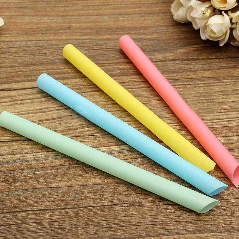 Colorful Large Drinking Straws For Bubble Smoothie