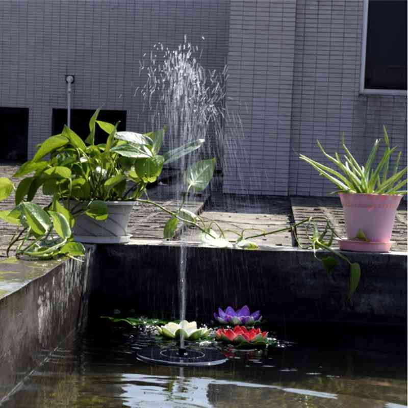 Mini bomba de agua flotante con energía solar - piscina de jardín / estanque al aire libre - bomba de agua usb