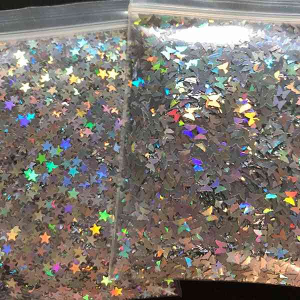 Holographic Glitter , Micro Star/butterfly Shape Mix Acrylic Laser- Nail Art Decorations