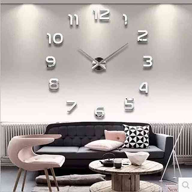 3d diy светещ стенен часовник-декорация на дома