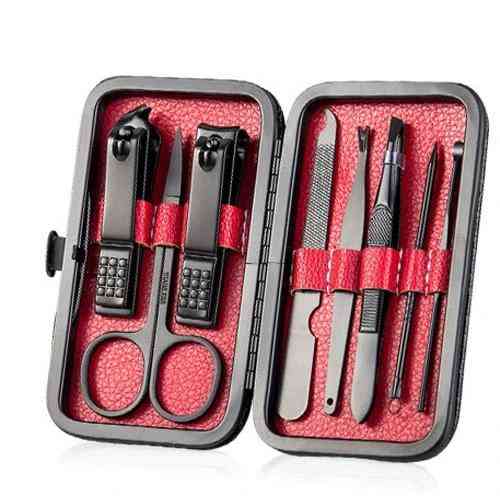 Stainless Steel Pedicure - Professional Nail Clipper Set ,cuticle Eagle Hook Tweezer
