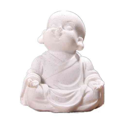 Homokkő kis szerzetes szobor figura