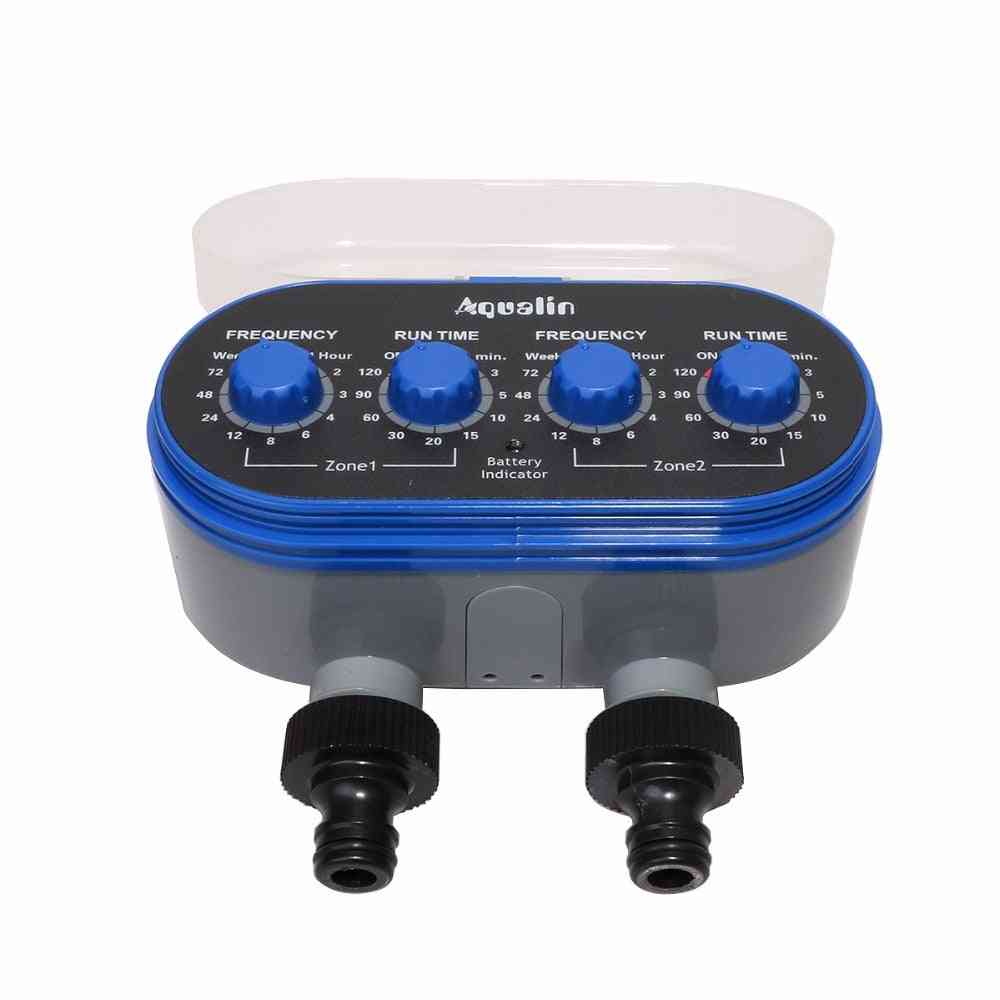 Krogelni ventil elektronsko samodejno zalivanje dva izhoda štirje gumbi merilnik vode - vrtni namakalni regulator