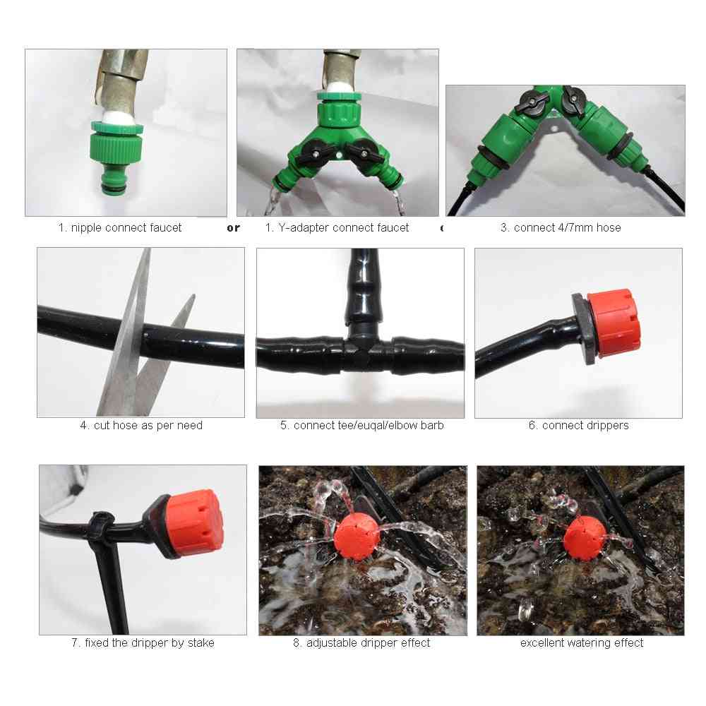 Drip Irrigation System -automatic Watering Garden Hose - Micro Drippers